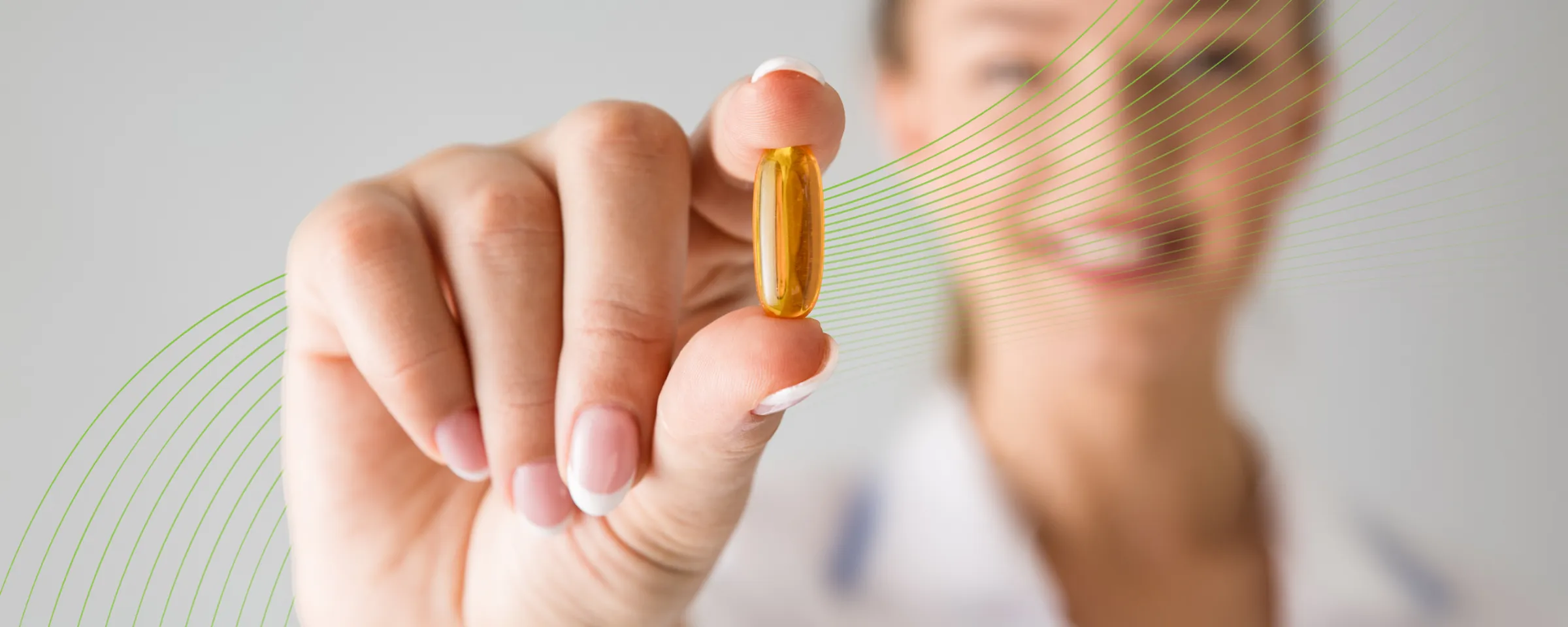 3 Woman holding pill